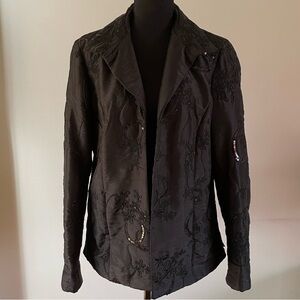 Chicos size 1 black dress jacket